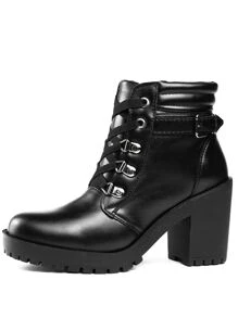 Women Fashion Boots - 黑色 - 查看 4