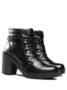 Women Fashion Boots - 黑色 - 查看 3