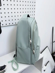 輕便,便攜時尚素色簡單休閒運動後背包 - 綠色 - 查看 6