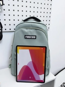 輕便,便攜時尚素色簡單休閒運動後背包 - 綠色 - 查看 5