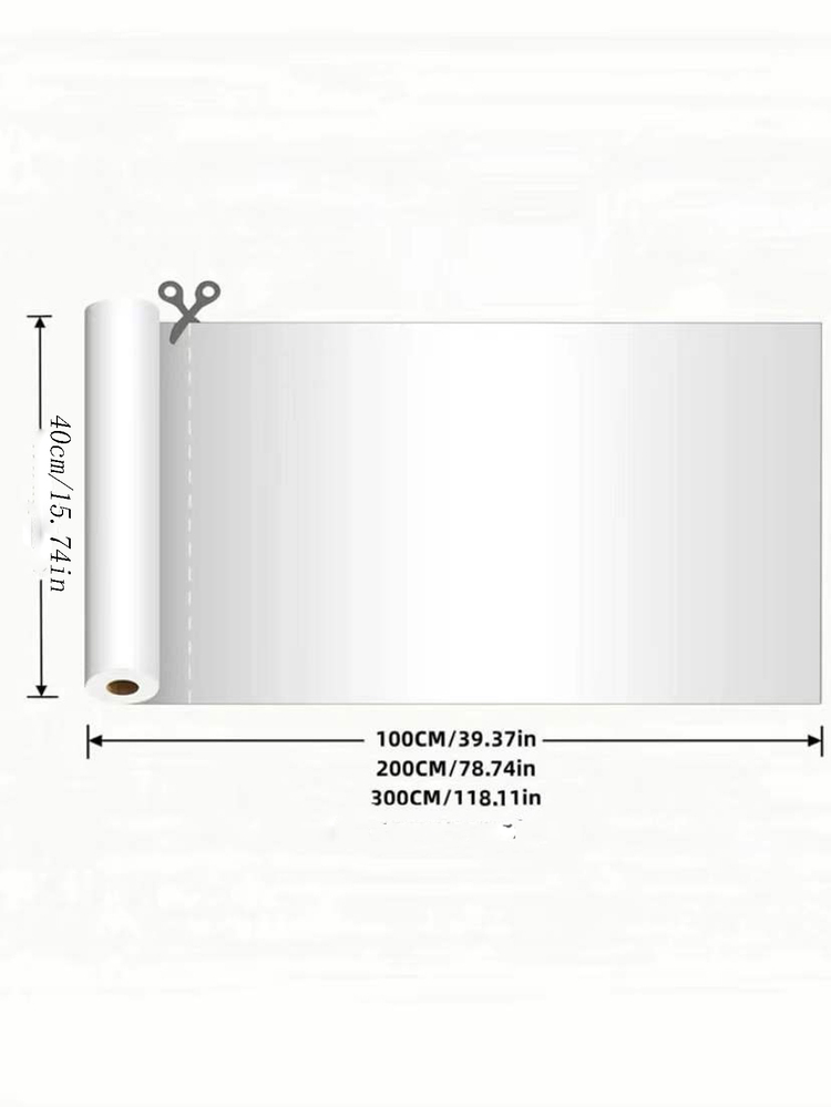 1卷素色防油廚房貼紙 - 白色 - 查看 5