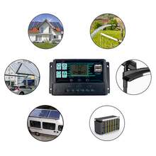 300W Solar Panel 12V 5V Dual USB Controller Waterproof Monocrystalin Solar Cells Battery Charger -100A - Blue - View 6