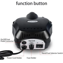 35000rpm 電動美甲鑽專業美甲機指甲研磨機套裝帶鑽頭便攜式美甲沙龍拋光機設備