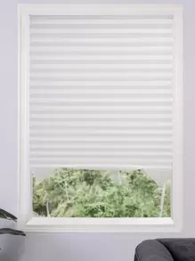 1 pezzo Tende plissettate in tessuto senza attrezzi, persiane per finestre temporanee, persiane autoadesive senza foratura, facili da tagliare e installare, rifinibili a casa, senza corda