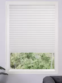 1 pezzo Tende plissettate in tessuto senza attrezzi, persiane per finestre temporanee, persiane autoadesive senza foratura, facili da tagliare e installare, rifinibili a casa, senza corda