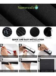 1 pezzo Tende plissettate in tessuto senza attrezzi, persiane per finestre temporanee, persiane autoadesive senza foratura, facili da tagliare e installare, rifinibili a casa, senza corda