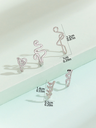 5入組/套時尚簡約風鼻夾