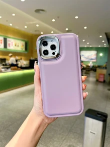 Vỏ điện thoại màu trơn - Màu tím - Xem 3