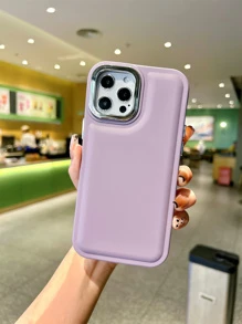 Vỏ điện thoại màu trơn - Màu tím - Xem 2