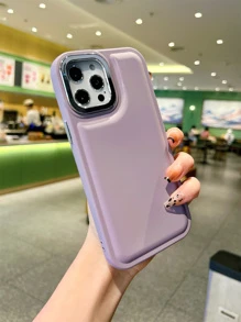 Vỏ điện thoại màu trơn - Màu tím - Xem 4