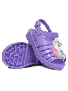 Kids Flat Sandals - Bụi hồng - Xem 2