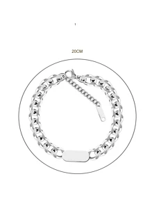 Couple gift  bracelet - Silver - View 6