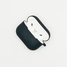 Hộp đựng AirPods màu trơn - màu đen - Xem 1