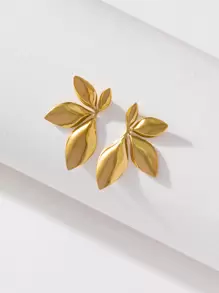 2023 Fashionable Minimalist Stainless Steel Personality Flower Stud Earrings For Women Valentines,Mom,Mother,Mother's Day,Gift