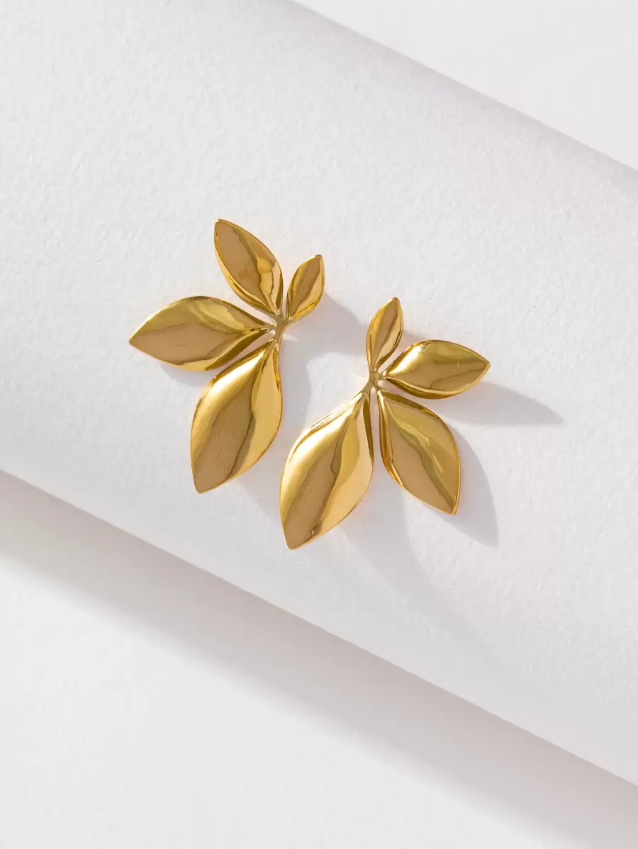 2023 Fashionable Minimalist Stainless Steel Personality Flower Stud Earrings For Women Valentines,Mom,Mother,Mother's Day,Gift