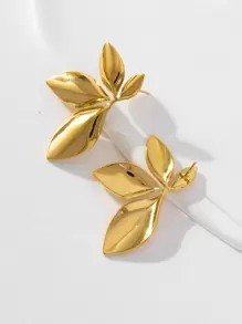 2023 Fashionable Minimalist Stainless Steel Personality Flower Stud Earrings For Women Valentines,Mom,Mother,Mother's Day,Gift