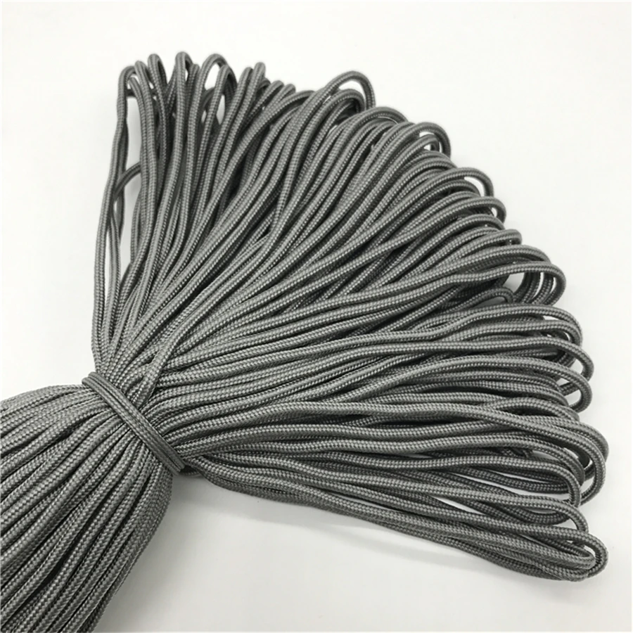 9meters 2mm Cord Rope Nylon Thread Cord String Strap Necklace Rope For Jewelry Making For Parachute Cord Bracelet - Grey - View 1