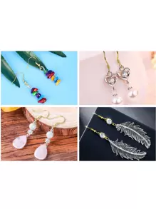 300pcs Hypoallergenic Earring Hooks Basic Components For Jewelry Making - Gun Black - View 3