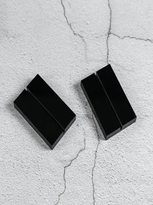 10pcs/Set PMMA Place Card Holder, Modern Clear Rectangle Table Sign Chalkboard For Party