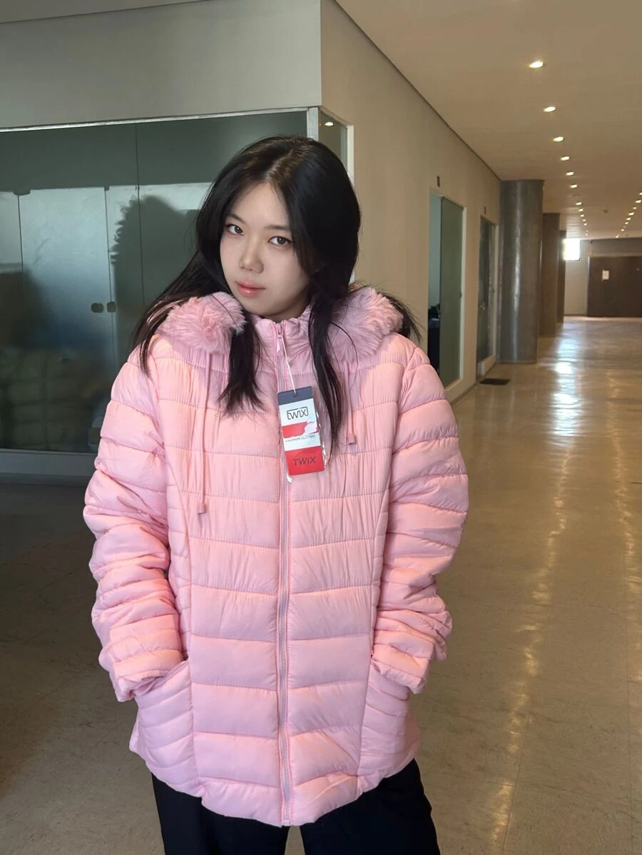 Women Down Coats - Pink - View 1