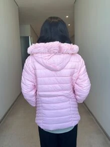 Women Down Coats - Pink - View 3