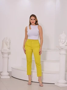 Women Tank Tops & Camis - 白色 - 查看 3