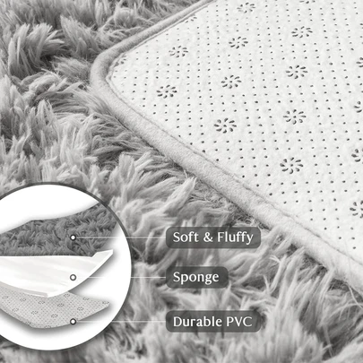 Tapete Alfombra Decorativa 60 X 40 Cm Sala De Estar Y Dormitorio