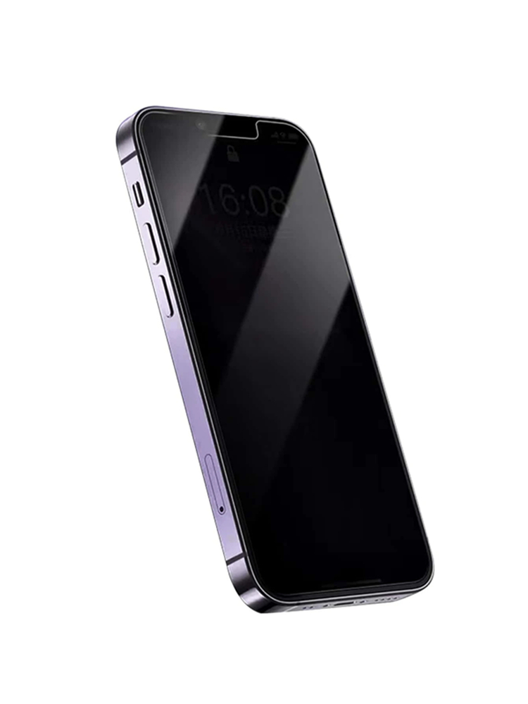 Protector de pantalla de privacidad de 3 piezas compatible con iPhone15/15Plus/15Pro/15Promax - Negro - Añade 5