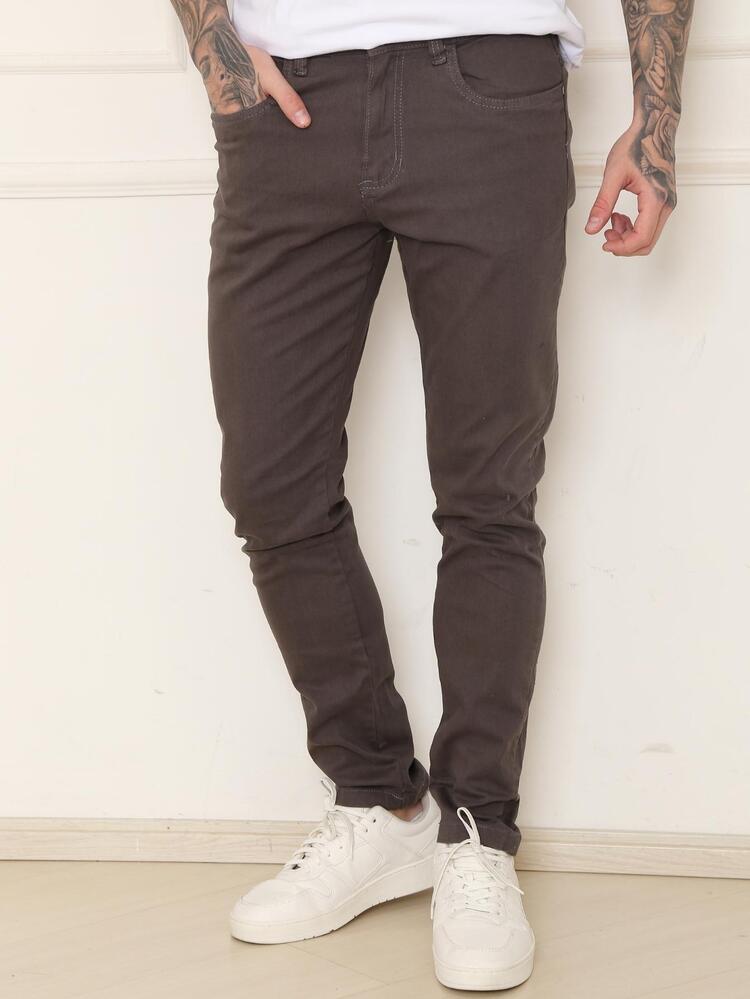 Men Pants - Rust Brown - View 1
