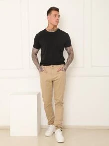 Men Pants - Màu be - Xem 9