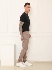 Men Pants - Khaki - View 5