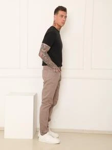 Men Pants - Khaki - View 7