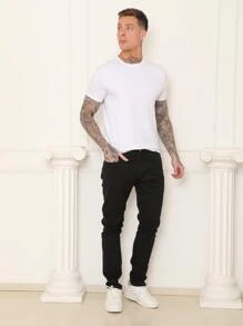 Men Pants - Black - View 9