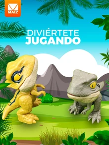 Juguetes de dinosaurio mordelones - Verde - Ver 2