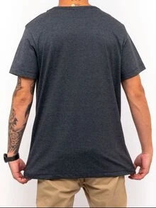 Men Denim Shirts - Dark Grey - View 2