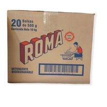 Caja de 500g de jabón en polvo Roma con 20 bolsas de detergente - Blanco - Ver 1