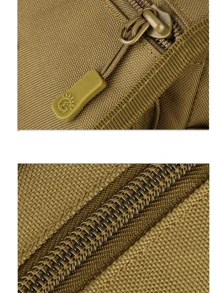 Mochila táctica Militar portátil Molle Molle Mochila, Mochila de Viaje de Camping de Ocio Multifuncional Viaje de Senderismo - Caqui - Ver 5