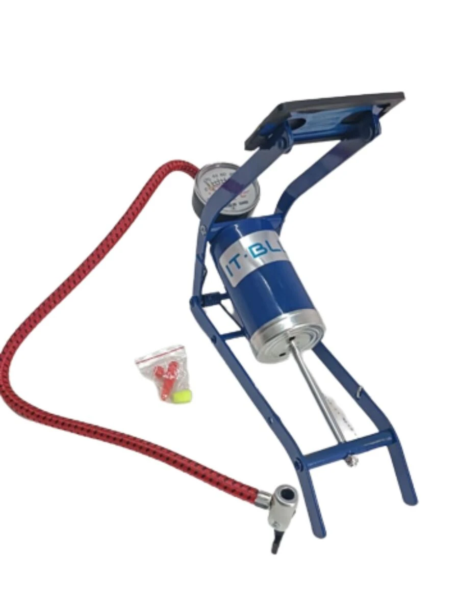 Bomba De Ar Pedal Medidor Alta Pressão Para Pneu Balão Bola Bicicleta Bike Carro Moto Piscina Boia Colchão Inflável LE-1955 - Multicolorido - Visão 1