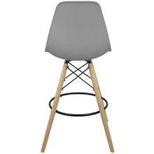 LIANTO CASA E DECOR Kit 2 Eames Wood Lianto Decor Eiffel Stools Fixed Wood Base - 查看 5