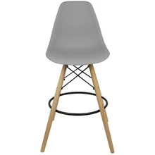 LIANTO CASA E DECOR Kit 2 Eames Wood Lianto Decor Eiffel Stools Fixed Wood Base - 查看 3
