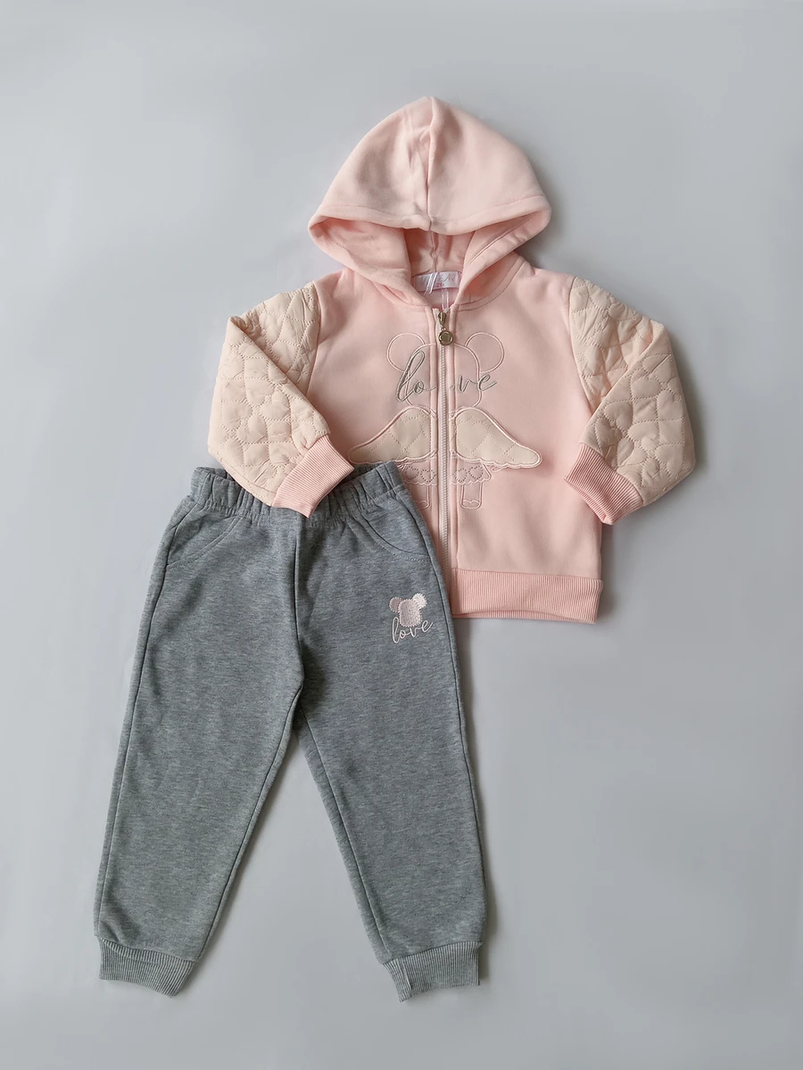 CONJUNTO DE NIÑA - Gris - Ver 1