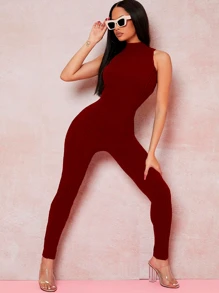Super Comfortable Long Sleeve Jumpsuit Set - Brown - View 1