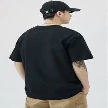 Men T-Shirts - 黑色 - 查看 2