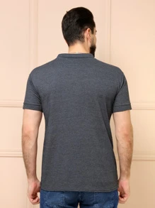 Camiseta Polo Pique Masculina Básica com bolso Uniforme Lisa Gola Polo