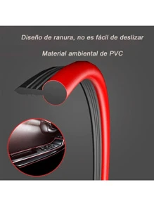Moldura Interior 5m Vista Decorativa Brilla Metálica Auto Carro Vmingo Mexico - Rojo - Ver 3