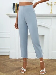 Pantalones de pinzas azul cielo - Celeste - Ver 4