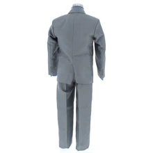 Three-Piece Pearl Gray Boy's Dress Suit 2378 2 To 16 Years - Grey - View 2
