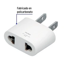 Adaptador barra redonda a plana, Volteck AD-RP 46245 - Blanco - Ver 2