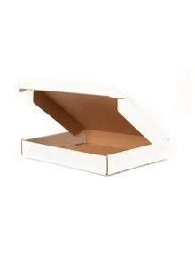 25 Cajas Cartón Micro Corrugado 22X16X3 Armable Regalos Envios - Blanco - Ver 1