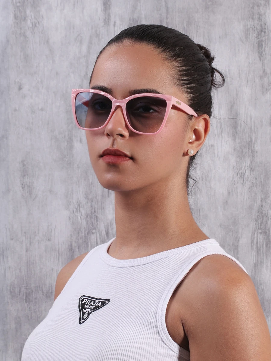 NỮ Kính râm Giải trí , Thích hợp Đối với Du lịch ngoài trời bờ biển Kỳ nghỉ - Hồng - Xem 1